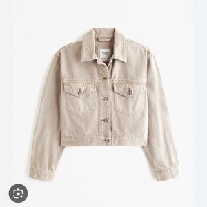 NWOT Abercrombie Drapey Denim Jacket